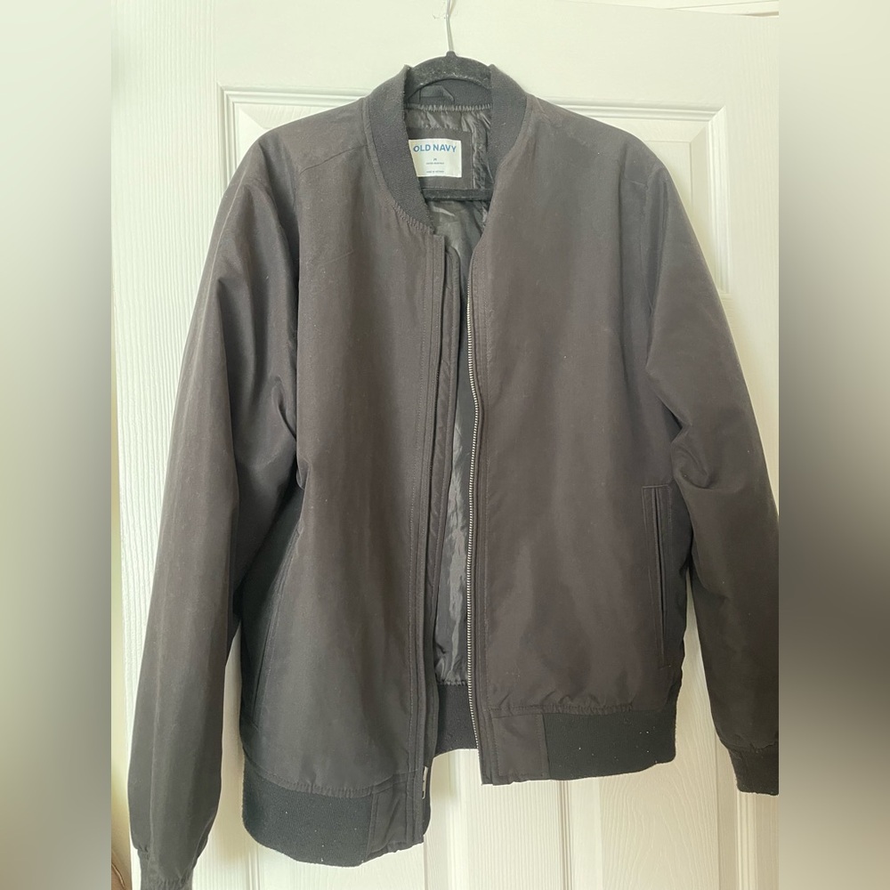 Old Navy Men's Dark Gray Bomber Jacket